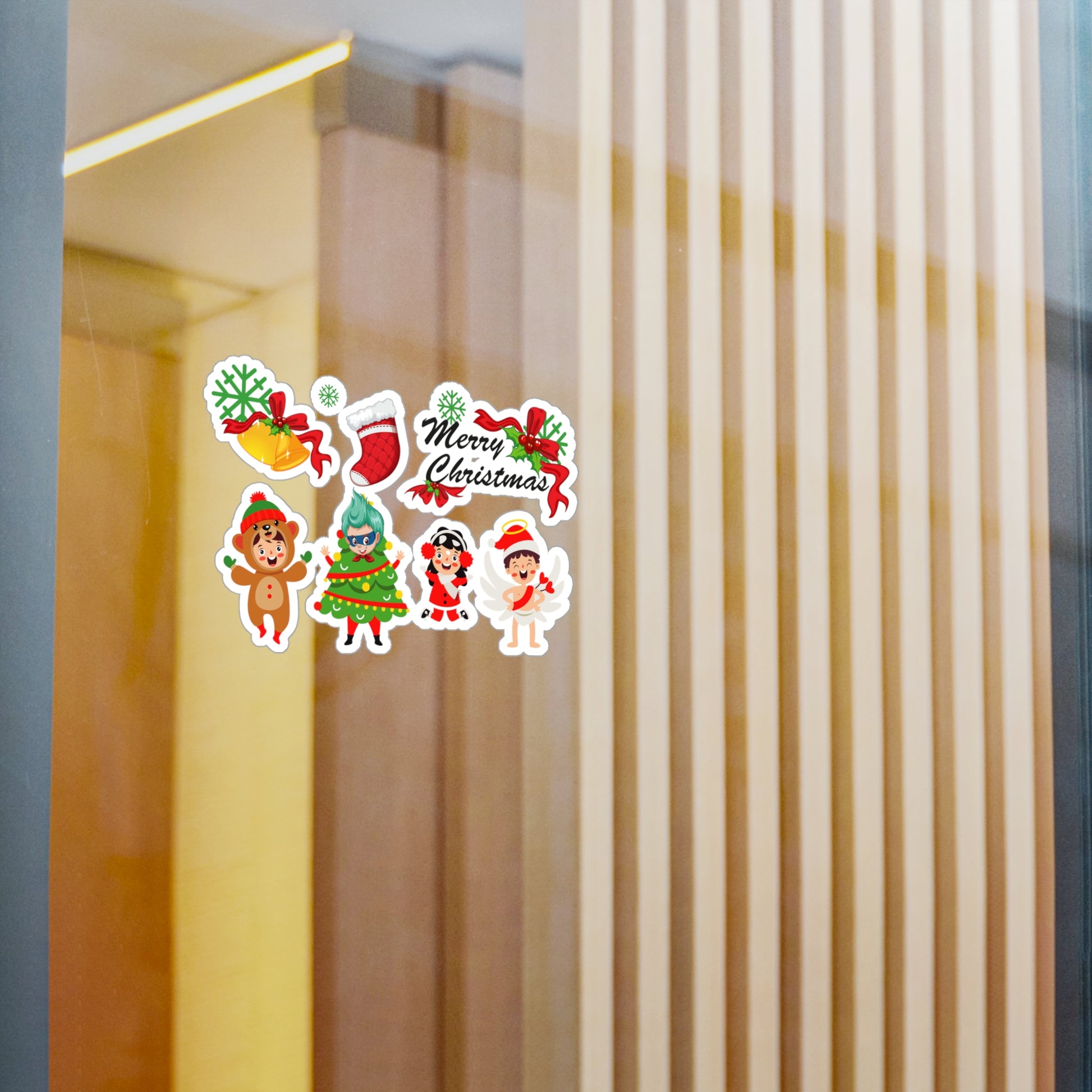 Christmas Kiss-Cut Vinyl Decals – Merry christmas from super kid - [[{"value":"Wonderwear Kid"}]]