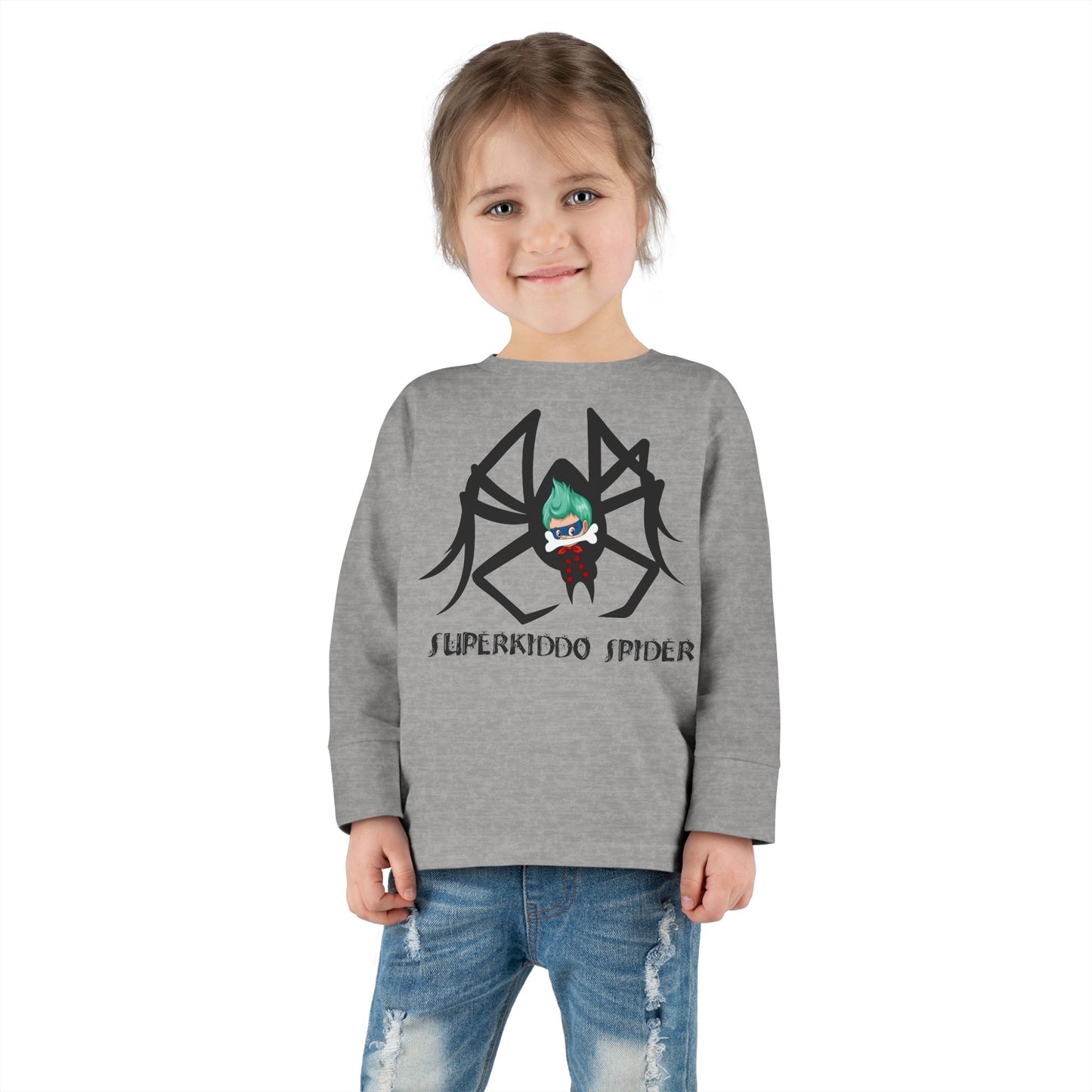 Toddler Long Sleeve Tee - Spider kiddo