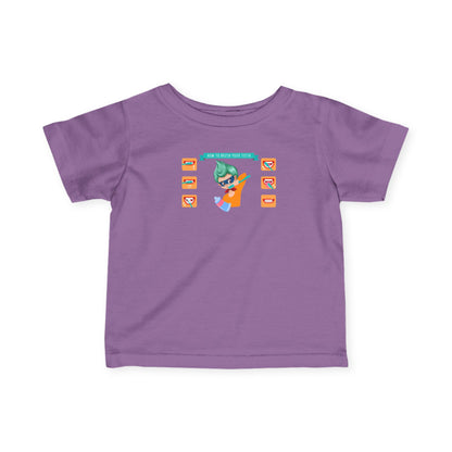 Infant Fine Jersey Tee - Super kiddo how to brush teeth - [[{"value":"Wonderwear Kid"}]]