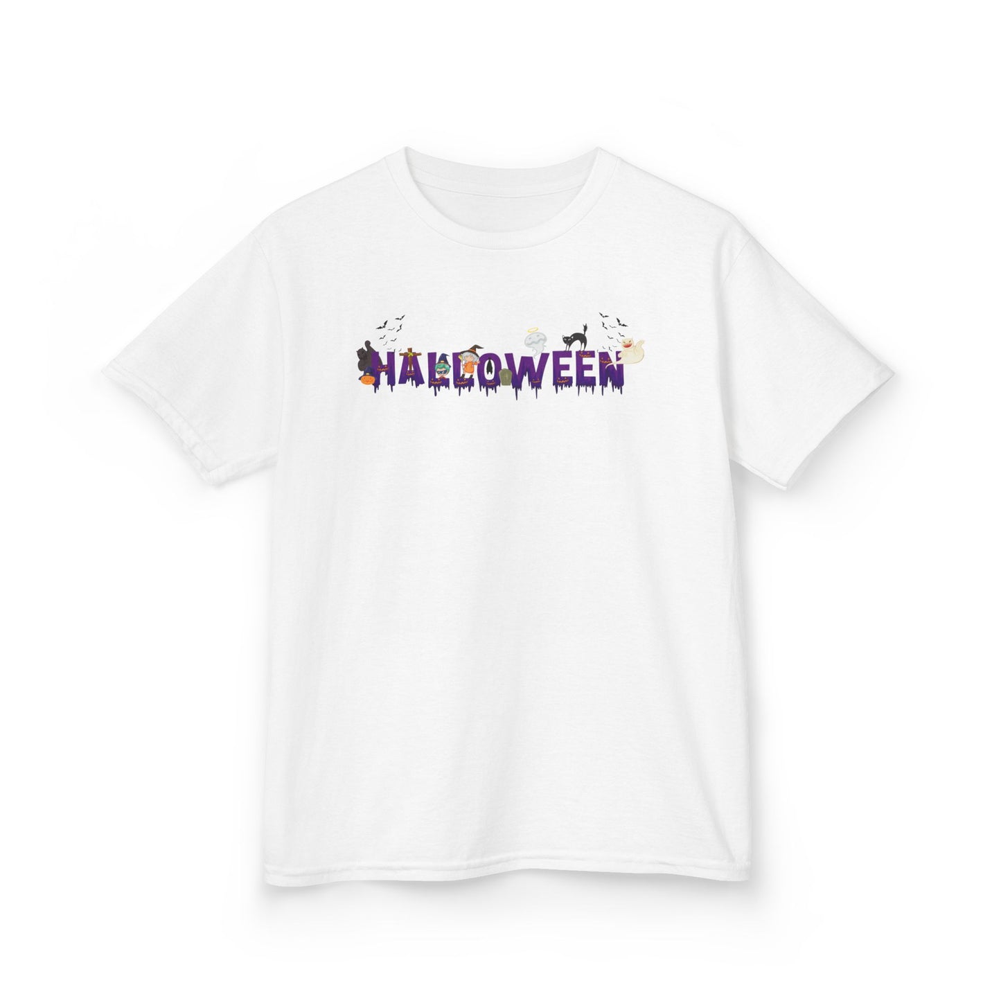 Kids Heavy Cotton™ Tee - Holloween word Printify