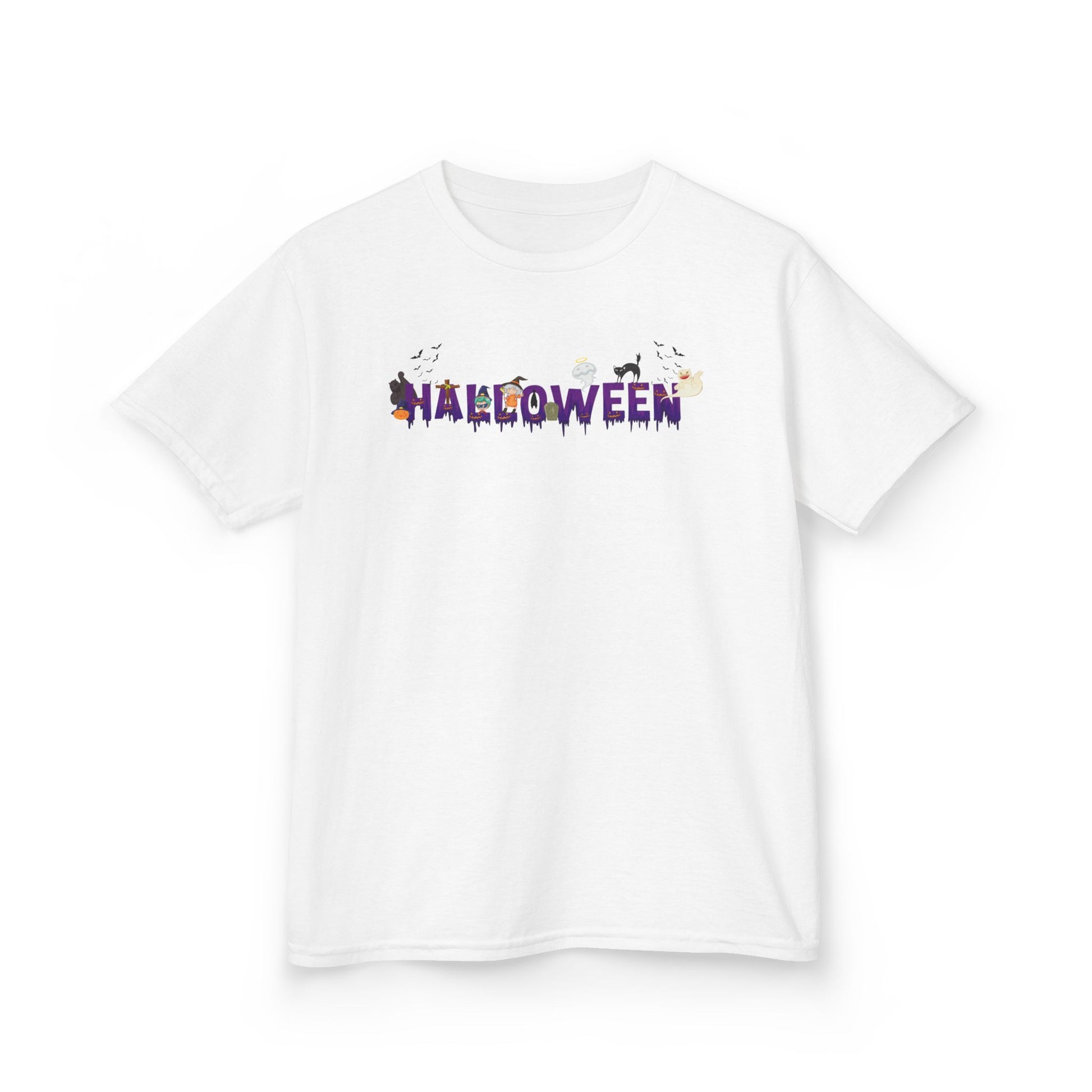 Kids Heavy Cotton™ Tee - Holloween word Printify