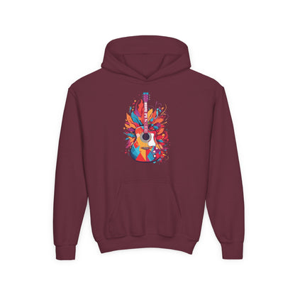 Kids Colorful Guitar Hoodie Printify