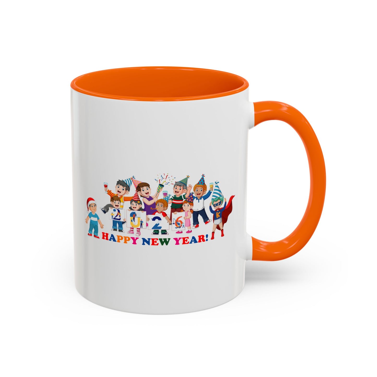 Accent Coffee Mug - Happy new year from super kiddo