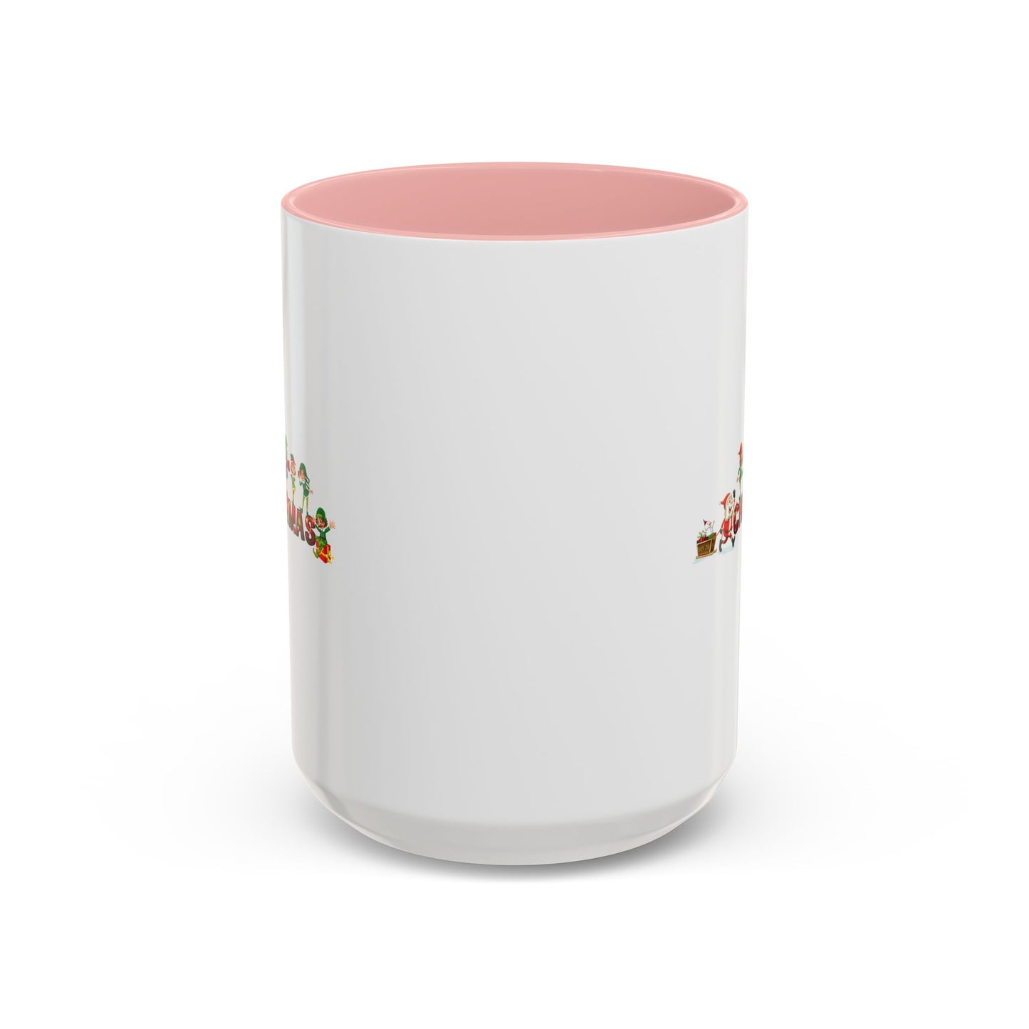 Accent Coffee Mug - Christmas with santa claus and friends