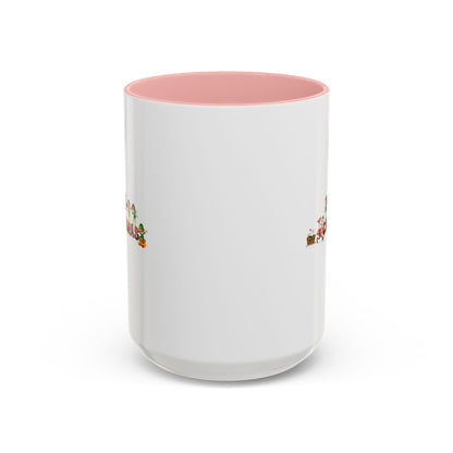 Accent Coffee Mug - Christmas with santa claus and friends - [[{"value":"Wonderwear Kid"}]]