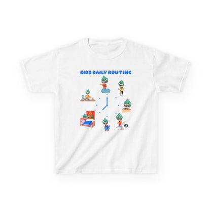 Kids Heavy Cotton™ Tee - Super kiddo daily routine - [[{"value":"Wonderwear Kid"}]]
