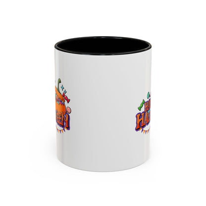 Accent Coffee Mug - Happy halloween banner Printify