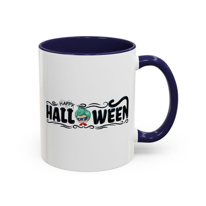 Accent Coffee Mug - Happy halloween by super kiddo Printify
