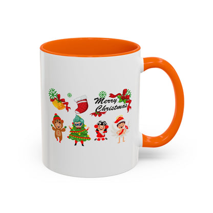 Accent Coffee Mug - Merry christmas from super kid - [[{"value":"Wonderwear Kid"}]]