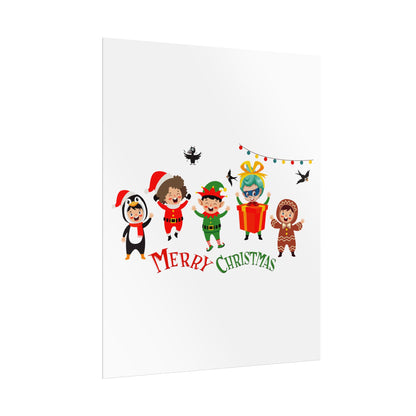 Rolled Posters - Merry christmas by super kiddo and friends - [[{"value":"Wonderwear Kid"}]]
