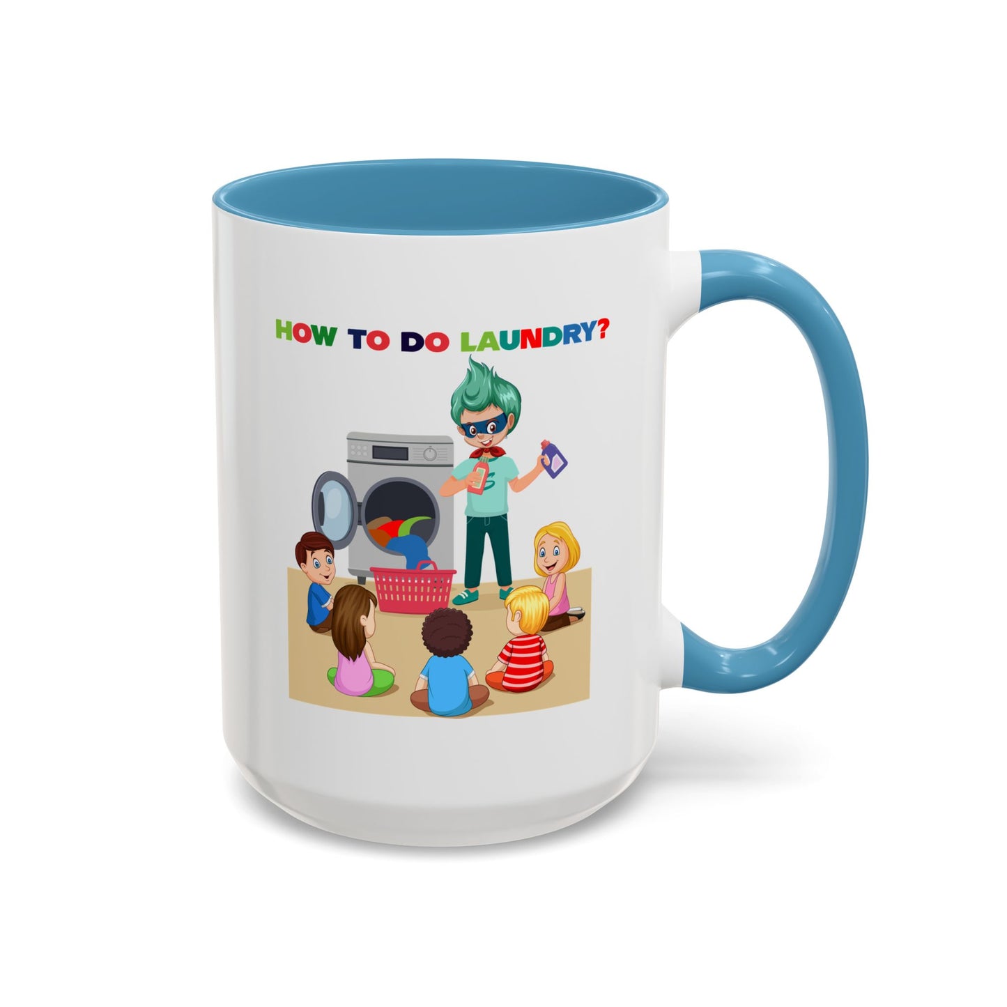 Accent Coffee Mug - super kiddo teaching laundry