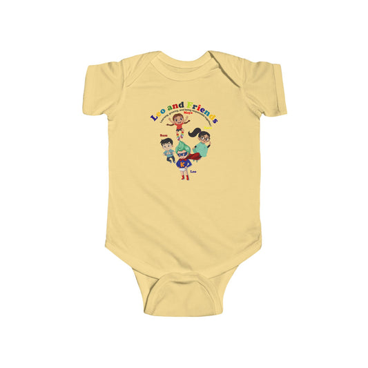 Infant Bodysuit - Leo & Friends - Learning and growing - [[{"value":"Wonderwear Kid"}]]