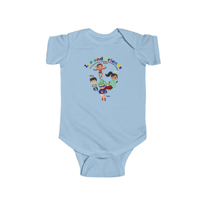 Infant Bodysuit - Leo & Friends - Learning and growing - [[{"value":"Wonderwear Kid"}]]