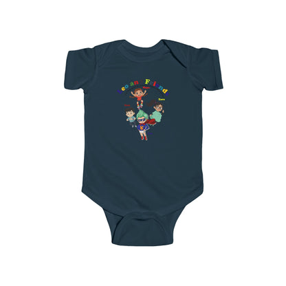 Infant Bodysuit - Leo & Friends - Learning and growing - [[{"value":"Wonderwear Kid"}]]