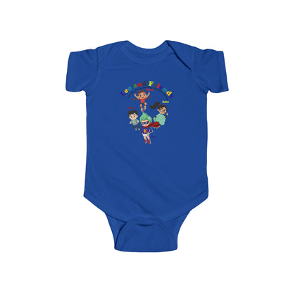Infant Bodysuit - Leo & Friends - Learning and growing - [[{"value":"Wonderwear Kid"}]]