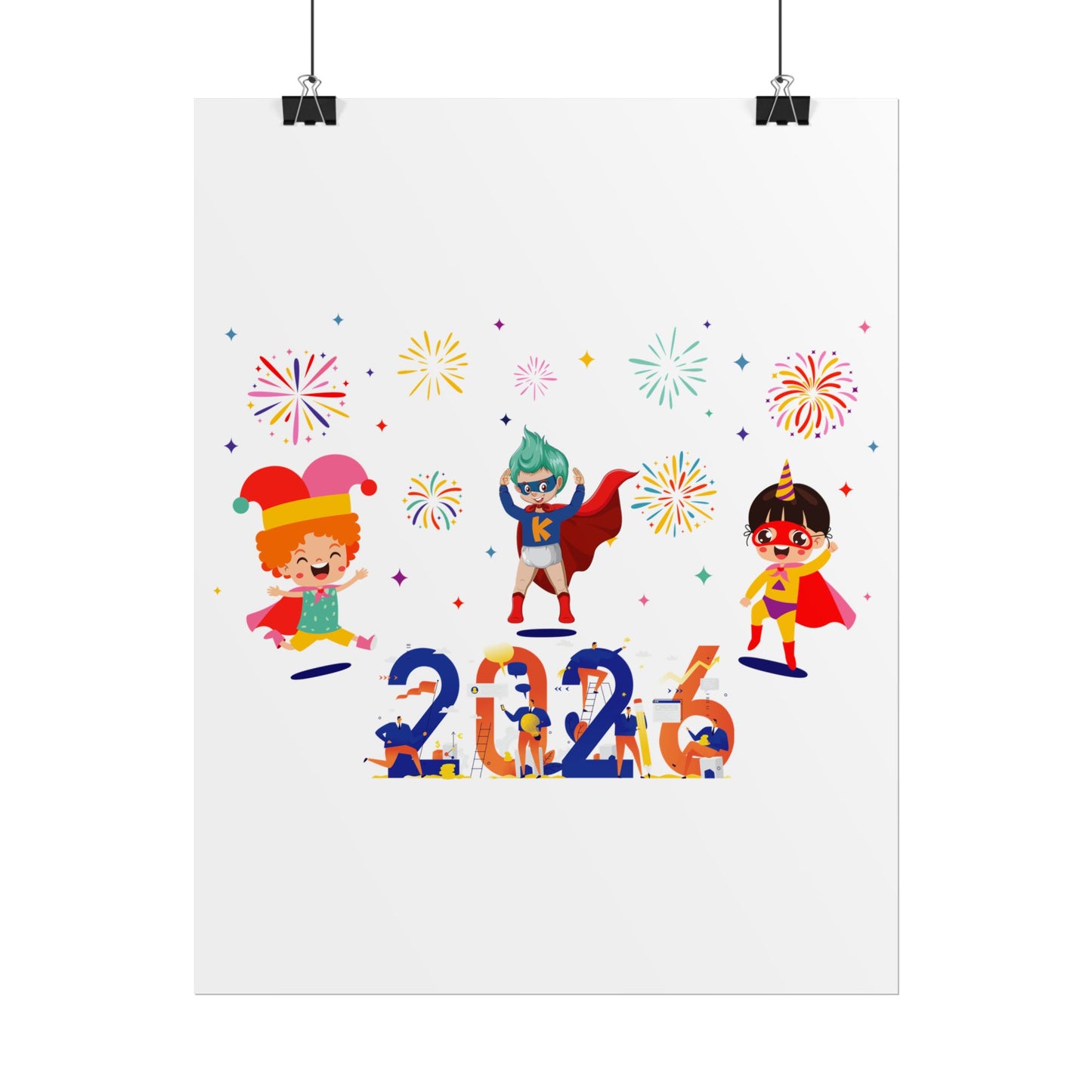 Rolled Posters - Super kiddo and other hero - [[{"value":"Wonderwear Kid"}]]