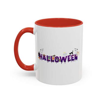 Accent Coffee Mug - Holloween word Printify