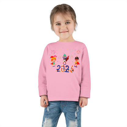 Toddler Long Sleeve Tee - Super kiddo and other hero - [[{"value":"Wonderwear Kid"}]]
