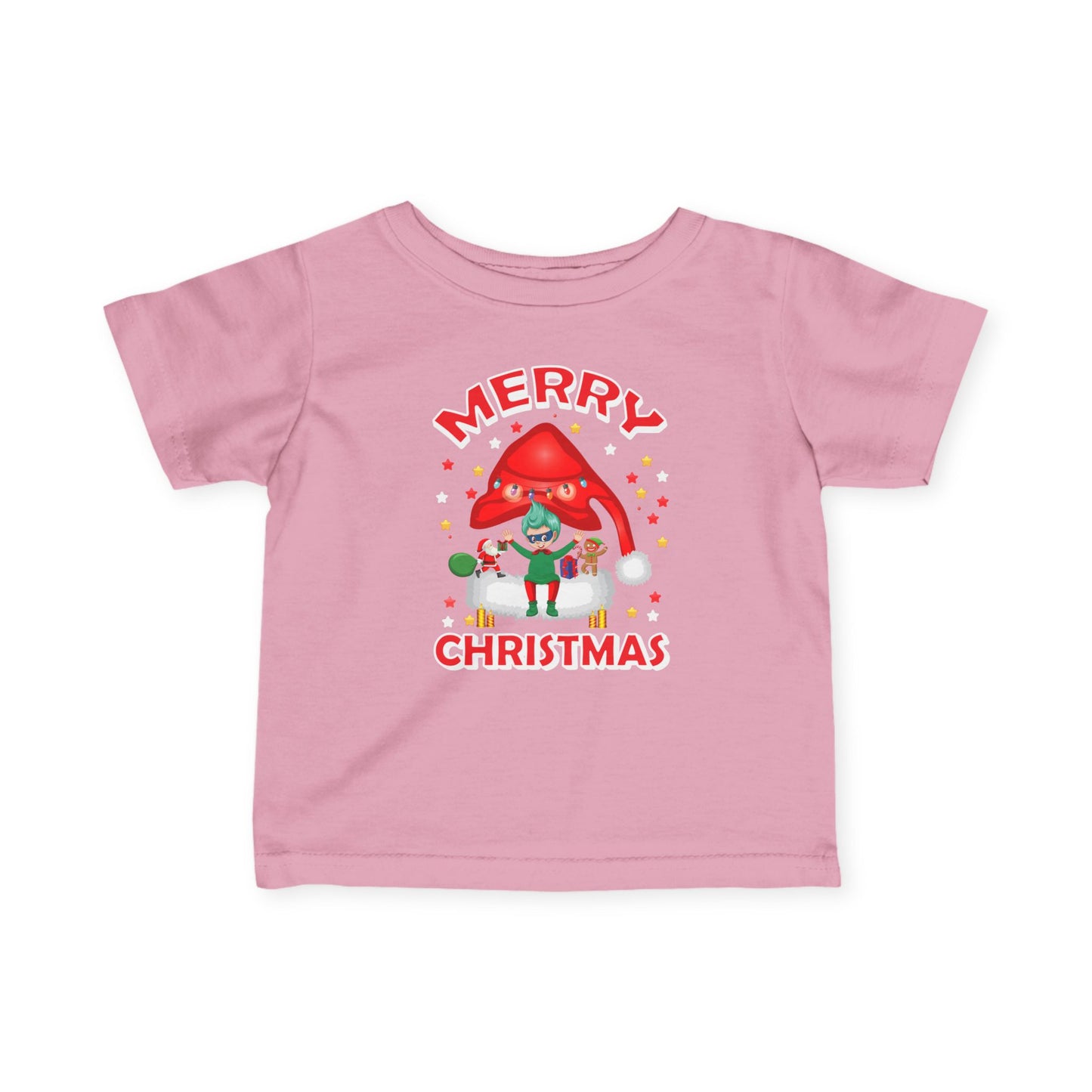 Infant Fine Jersey Tee - Merry christmas - [[{"value":"Wonderwear Kid"}]]