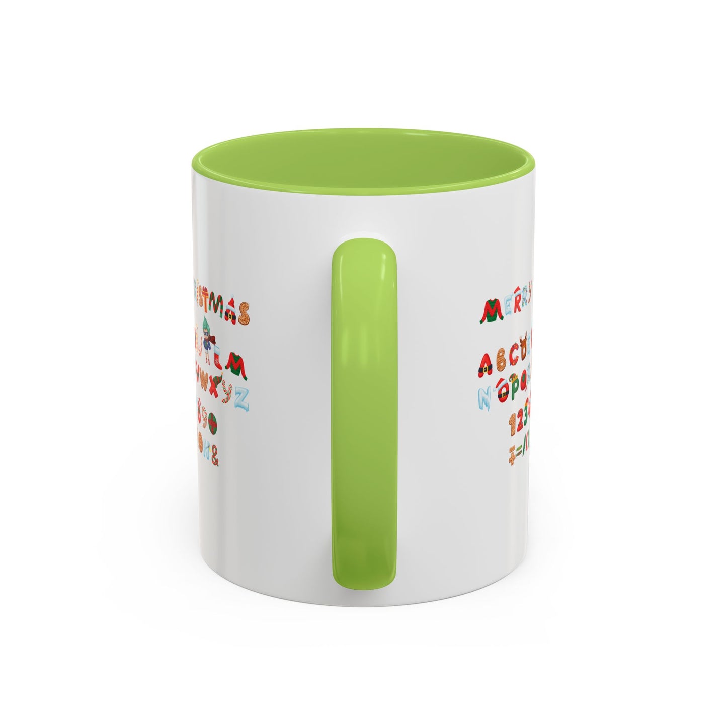 Accent Coffee Mug - Christmas alphabet