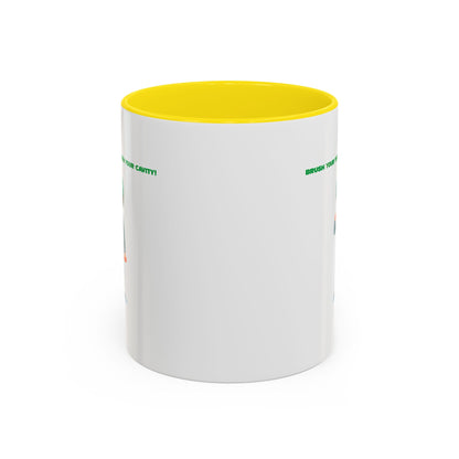 Accent Coffee Mug - Super kiddo brushing teeth - [[{"value":"Wonderwear Kid"}]]
