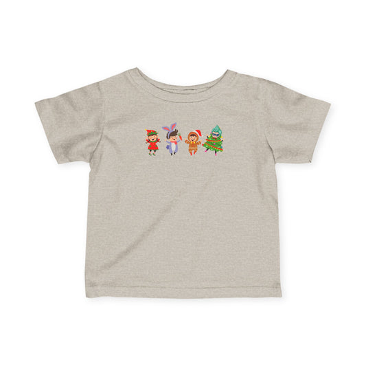 Infant Fine Jersey Tee - Super kiddo in christmas tree attire - [[{"value":"Wonderwear Kid"}]]