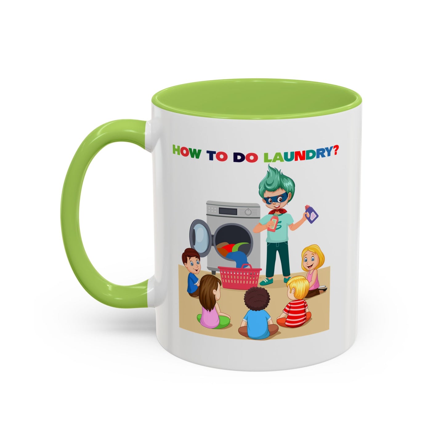 Accent Coffee Mug - super kiddo teaching laundry