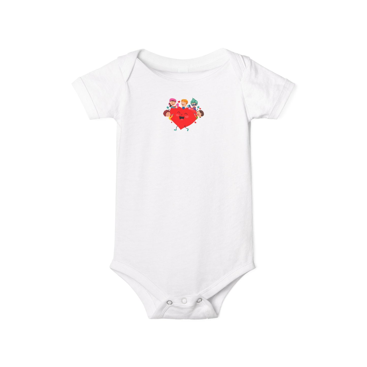 Infant Jersey One Piece - Valentines -  Super kiddo with friends - [[{"value":"Wonderwear Kid"}]]