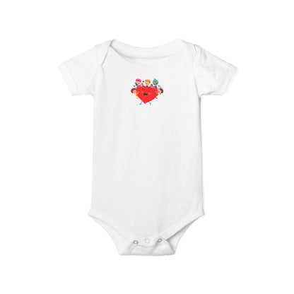 Infant Jersey One Piece - Valentines -  Super kiddo with friends - [[{"value":"Wonderwear Kid"}]]