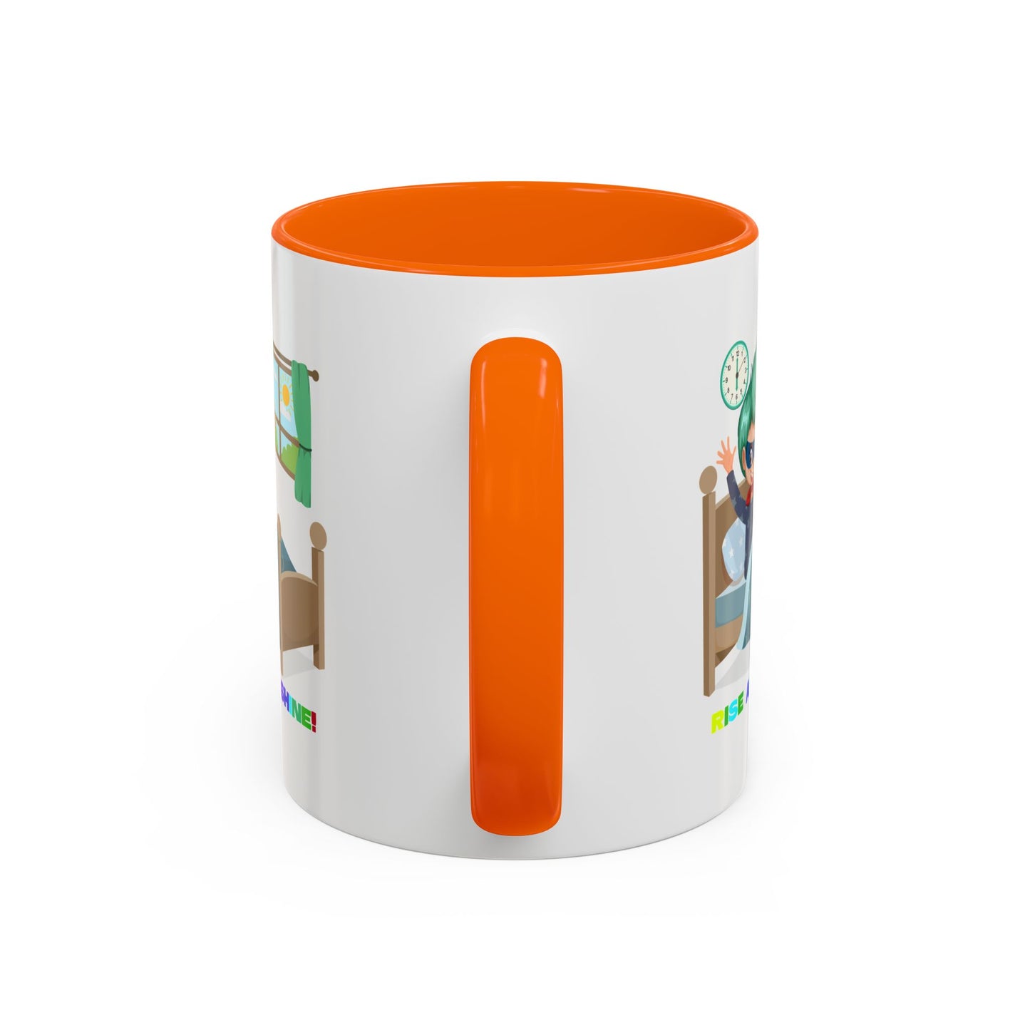 Accent Coffee Mug - Super kiddo teaches us to wake up early