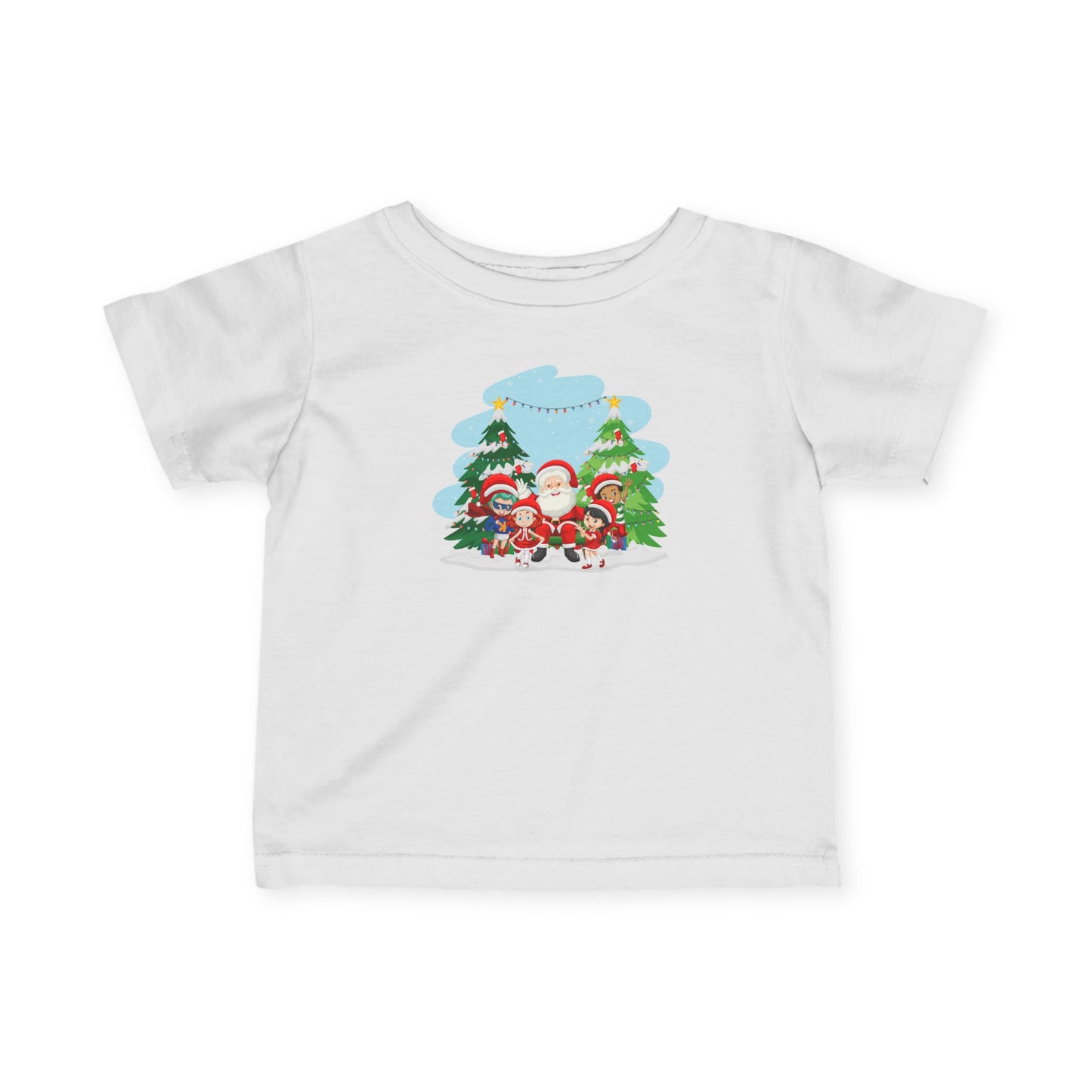 Infant Fine Jersey Tee - Super kiddo with santa claus - [[{"value":"Wonderwear Kid"}]]