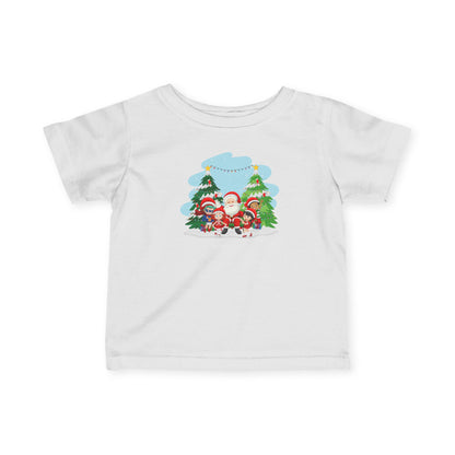 Infant Fine Jersey Tee - Super kiddo with santa claus - [[{"value":"Wonderwear Kid"}]]