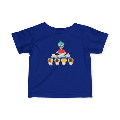 Infant Fine Jersey Tee - Little kiddo teaching to wash dishes - [[{"value":"Wonderwear Kid"}]]