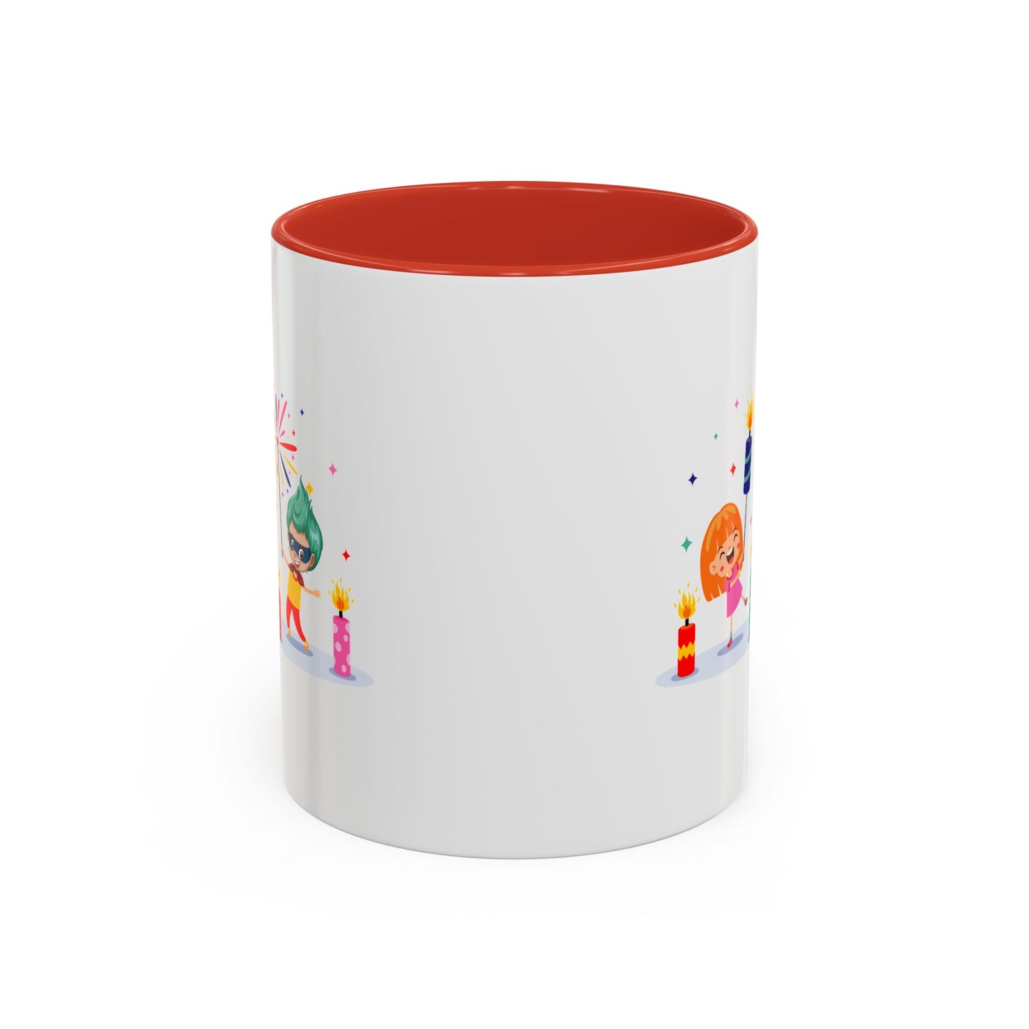 Accent Coffee Mug - Super kiddo lighting fireworks