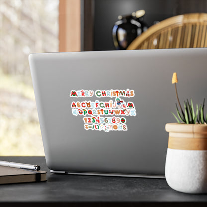 Christmas Kiss-Cut Vinyl Decals – Christmas alphabet - [[{"value":"Wonderwear Kid"}]]
