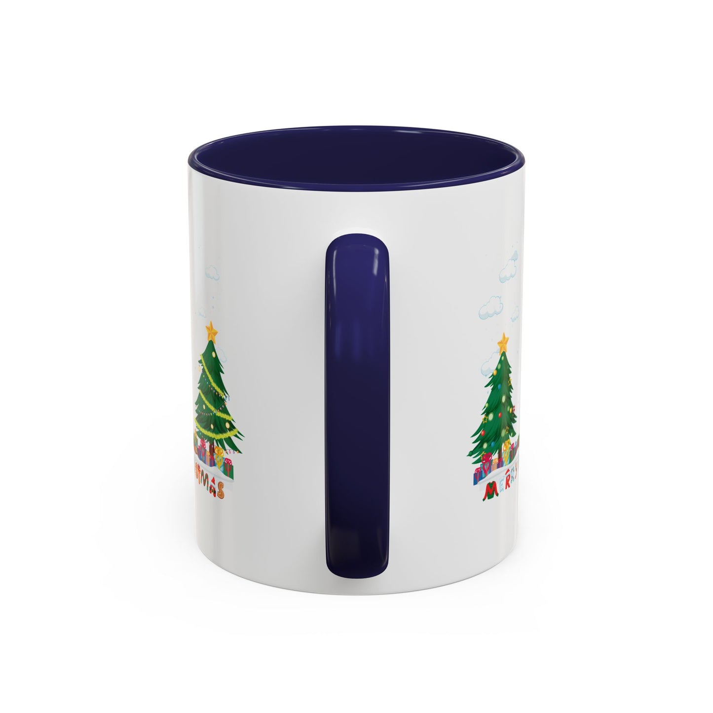 Accent Coffee Mug - Christmas and snowing
