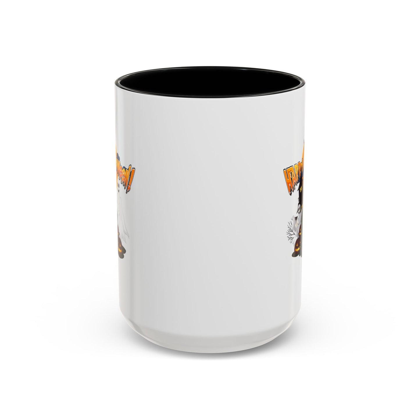 Accent Coffee Mug - Happy holloween - cemetery