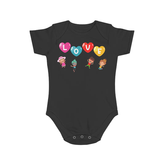 Infant Fine Jersey Bodysuit - Valentines -  Love - [[{"value":"Wonderwear Kid"}]]