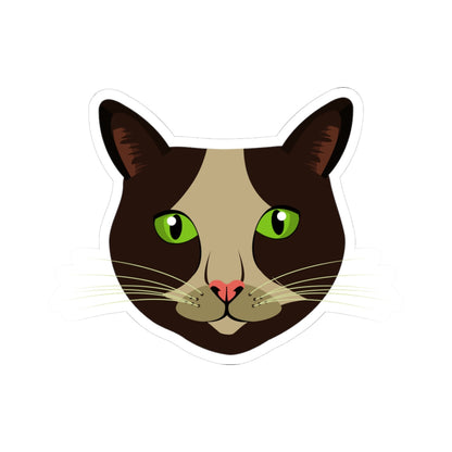 Kiss-Cut Stickers - Cow Cat Printify