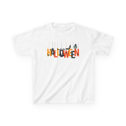 Kids Heavy Cotton™ Tee - Holloween hanging letters Printify