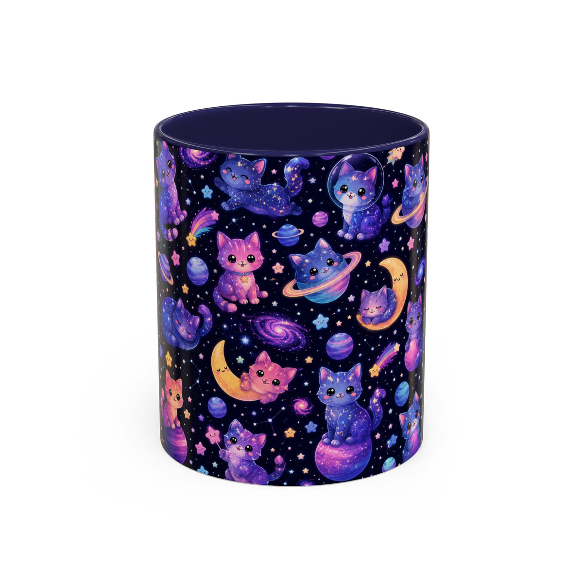 Accent Coffee Mug (11/15 oz) - Galaxy cats