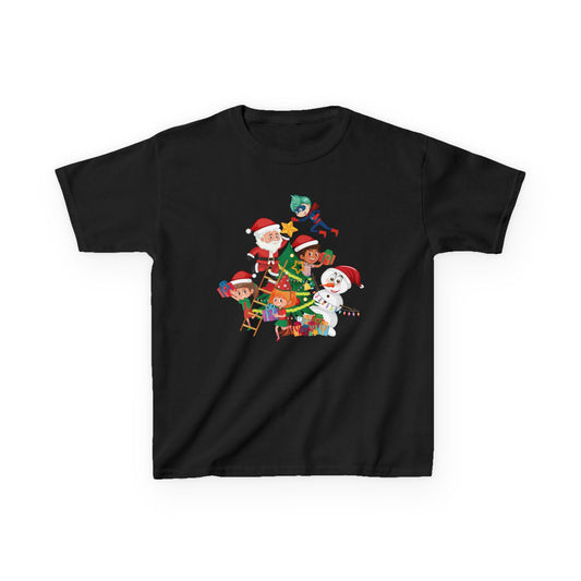 Kids Heavy Cotton™ Tee - Super kiddo making christmas tree - [[{"value":"Wonderwear Kid"}]]