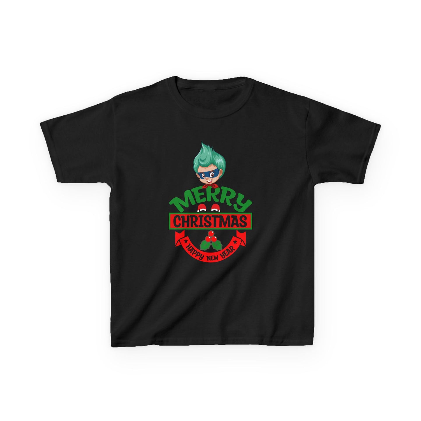 Kids Heavy Cotton™ Tee - Merry chridtmas from super kiddo - [[{"value":"Wonderwear Kid"}]]