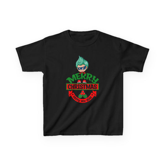 Kids Heavy Cotton™ Tee - Merry chridtmas from super kiddo - [[{"value":"Wonderwear Kid"}]]