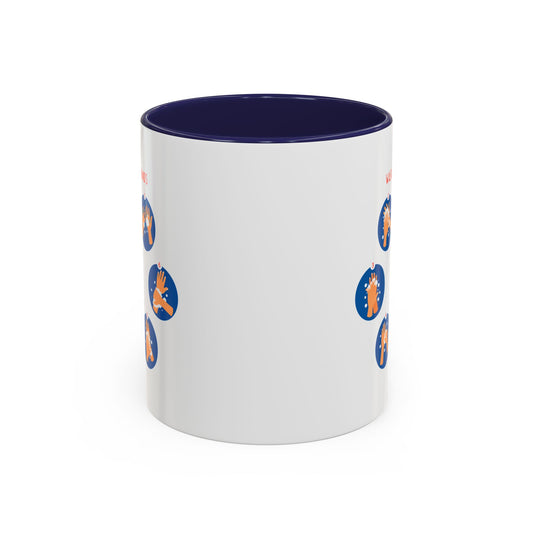 Accent Coffee Mug - Super kiddo teaching how to wash hands - [[{"value":"Wonderwear Kid"}]]