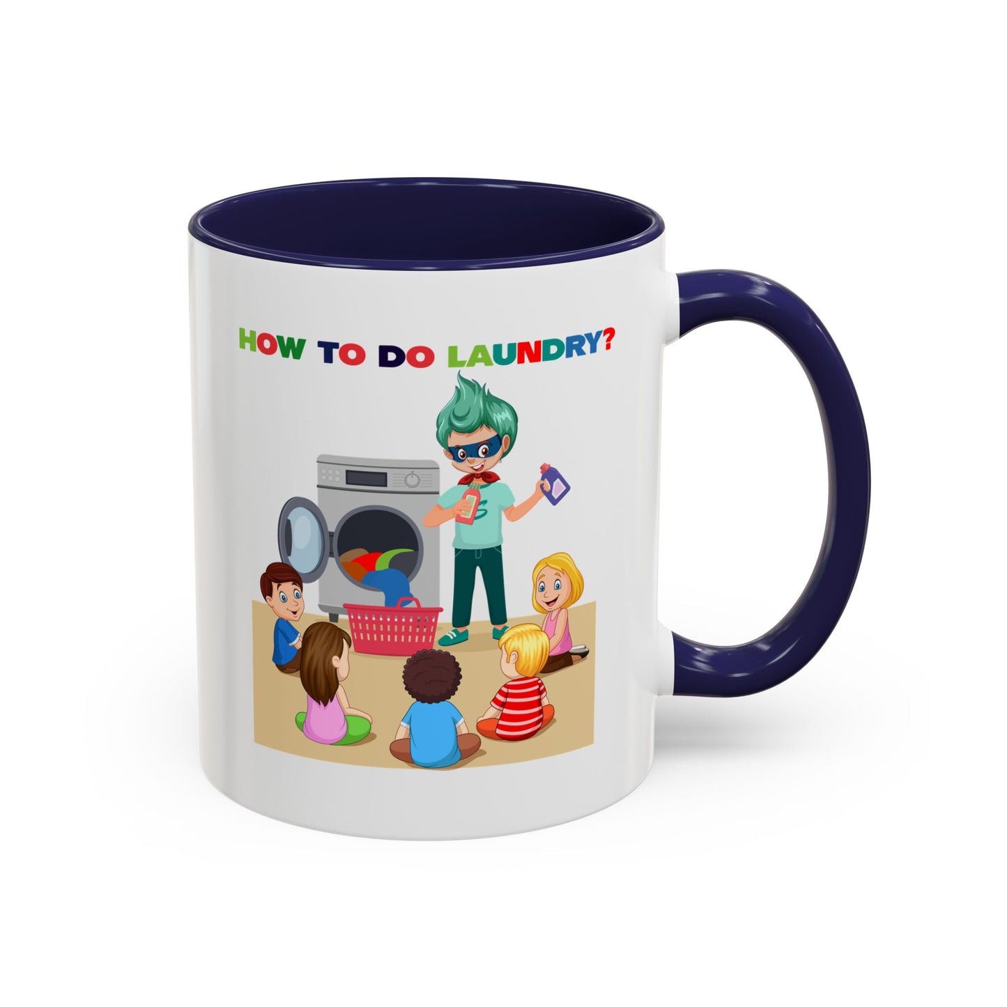Accent Coffee Mug - super kiddo teaching laundry