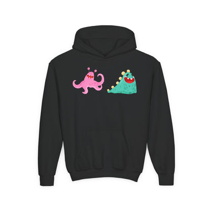 Youth Heavy Blend Hooded Sweatshirt - Joyful monster Printify