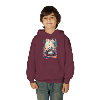 Youth Heavy Blend Hooded Sweatshirt - Kung fu Panda Printify