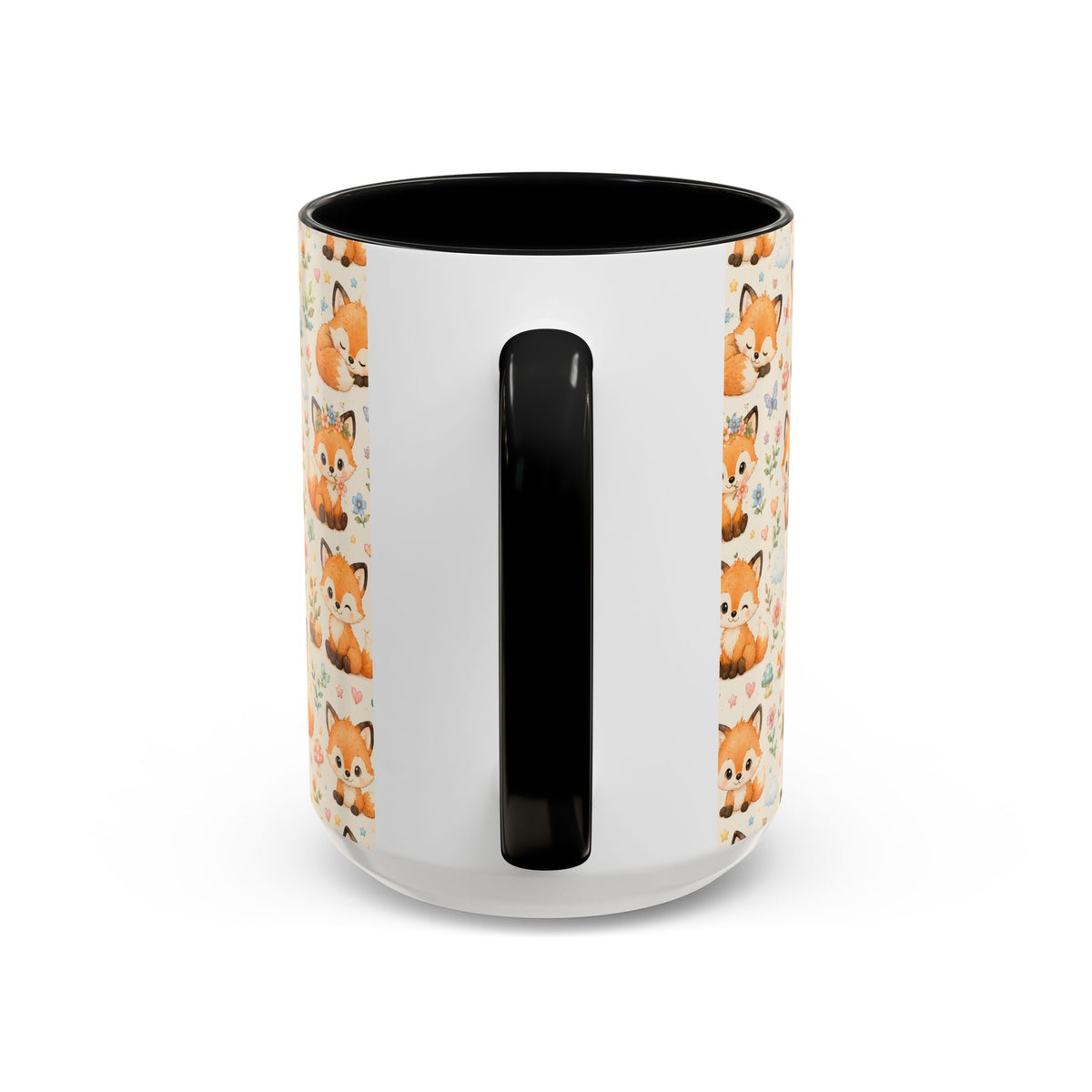 Accent Coffee Mug  (11/15 oz) - Baby foxes