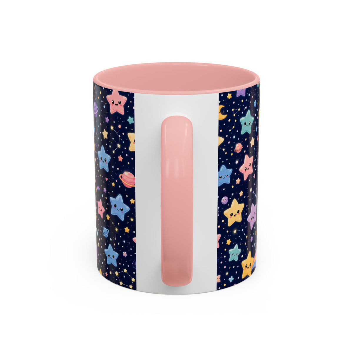 Accent Coffee Mug  (11/15 oz) - Kawaii Pastel Cosmic Night